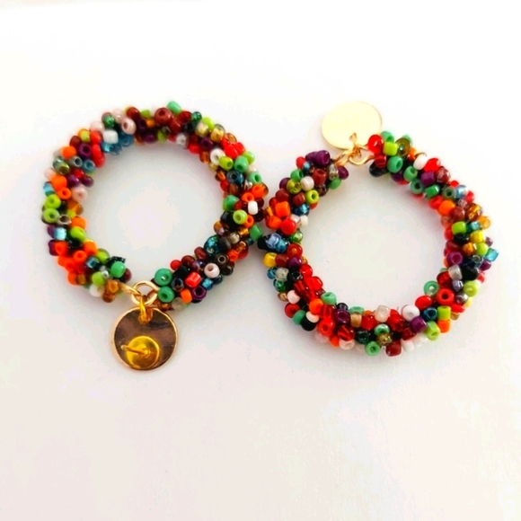 Boho style Multicolor necklace with earrings - Picture 2 of 6